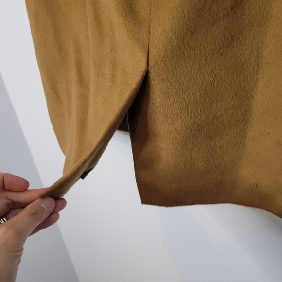 Vintage D'oraz women's lambswool blend camel skirt - Picture 10 of 11